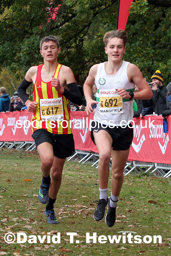 Mens under-17s 2021 National Cross Country Relays, Berry Hill Park, Mansfield. Photo: David T. Hewitson/Sports for All Pics